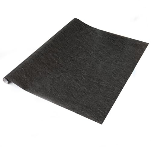 67.5cm x 5m d-c-fix BLACK SLATE MATT Sticky Back Plastic Vinyl wrap Film (200-8352)
