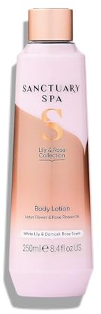 Sānctuary Spa | Lily & Rōse Collection Body Lotion - Lotus Flower & Rose Flower Oil, White Lily & Damask Rose Scent | 250mL