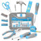 Hi-Spec Boîte à Outils Complète Bleue 42 Pièces - Ensemble d'Outils avec Boîte de Rangement Portable - Marteau, Pinces, Tournevis et pour Bricolage Domestique et Réparations