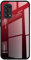 Dedux Funda para OPPO Find X3 Lite, Carcasa Degradado de Color Vidrio Templado Anti-rasguños Funda, TPU de Silicona Suave Case Cover (Rojo/Negro)