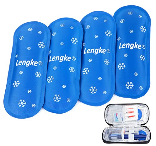 YOUSHARES Poches de Gel pour Insuline Trousse - Poche de Glace en Gel Réfrigérés Réutilisables en Nylon pour Pochette Isotherme Insuline (4 Paquets)