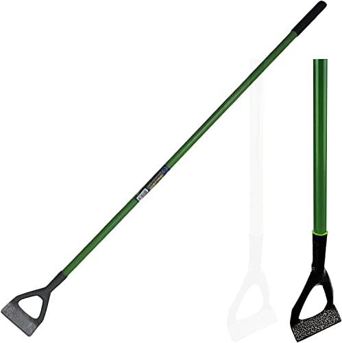 Yaldram Garden Dutch Hoe, Carbon Steel garden hoe long handle, Versatile And Lightweight digging hoe, Weed Dig Crops Edging Tool, dutch hoe garden tool.