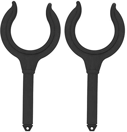 Keenso Verrouillage de la Rame Oarlock Rowlock, Verrouillage de la Rame Rowlock pour la Ligne Marine Bateau Canot Radeau d'eau Kayak (Black)