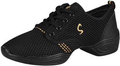 LJFIWY Dam jazzdanssneakers, dansskor för kvinnor, plattformsdanssneakers, lätta och andningsbara, bekväma och andningsbara, lämpliga för jazz, gatatujazz, dansträning