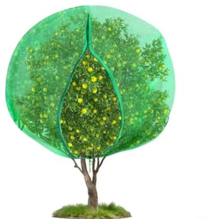 CWOQOCW Bolsa de red de protección para plantas con cordón de cremallera de malla ultrafina para jardín, para árboles frutales, arbustos, arbustos, arbustos, protección contra insectos y pájaros (1,8