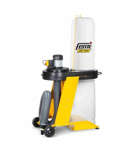 FEMI FM-DC345PLUS - Aspiratore Cyclone 550W - Motore a Induzione Silenzioso - Altezza 1600mm - Protezione Termica di Sicurezza - Base con Ruote e Adattatori