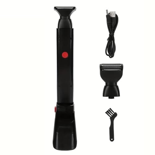 Gundhgstrr Afeitadora Eléctrica de Espalda con Plegable Recargable, 2 en 1, Recortadora de Vello, Herramienta de Depilación Corporal para Hombres.