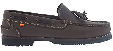 La Valenciana Zapatos náuticos Tipo Apache Unisex Montijo Marrón - Color - Marrón, Talla - 43