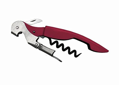 Vin Bouquet FID 638 - Cavatappi a 2 tempi verde, cavatappi da cameriere, tagliacapsule, apriscatole a 2 tempi