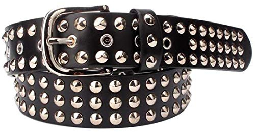 Idopy Cintura in ecopelle con borchie con punk rock star da uomo