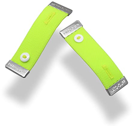 Nato Cuff - Stoppa rullade långärmade skjortor - Dra upp dem med elegans - Elastiska halkskyddshållare (Fluo Jaune)