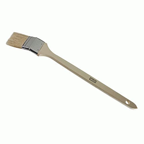 Pennello piegato per radiatore manico lungo in legno - 30 mm