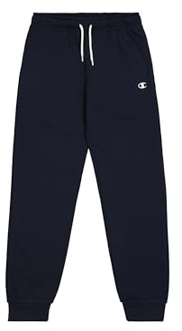 Champion Jungen Legacy Basics B - Ultralight Powerblend Fleece Rib Cuff Trainingshose, Marineblau, 7-8 Jahre EU