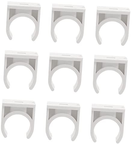 BESTonZON Morsetto Per Tubi a Forma Di u Supporto Tubo Pex Cassetto Degli Attrezzi Morsetto Per Tubi Durevole Ganci Di Supporto Per Tubi in Pex Pvc Bianca Filo Elettrico Clip Da Equitazione