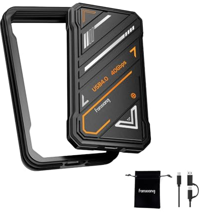 fanxiang Ultrarrápido 3700 MB/s Disco Duro Externo 1TB SSD Externa 1TB SSD Portátil Externo Tipo 4.0 40Gbps TipoC Anti Impacto Compatible con Mac PS5/PS4(Pro) Xbox Computadora Escritorio - PS3000