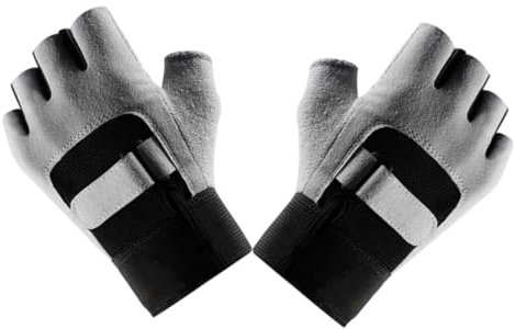 Kisangel 1 Paar Fitness-Accessoires für Frauen Fahrradhandschuhe Sicherheitsarbeitshandschuhe Gewichtheber Handschuhe Gewichtheben Handschuhe Hebehandschuhe Halbfingerhandschuhe Polyester