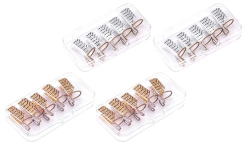 Ipetboom 20pezzi Cartine Per Unghie Francesi in Metallo Guida Alla Nail Art Accessori Per Extension in Acrilico Forniture Per Manicure Essenziali Per Professionisti e Principianti