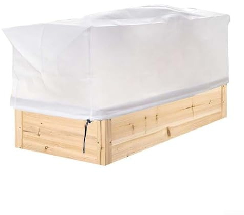 Frostschutzhüllen für Pflanzen für Blumentöpfe und Gartenkästen im Winter (Weiß)