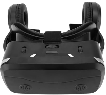 CFTGIW 3D VR-headset Mobiltelefon Virtual Reality-headset 3D-glasögon Hjälmar VR-glasögon för TV-filmer Videospel Gör Spel Inomhusglasögon Bärbar Lättviktsdesign för