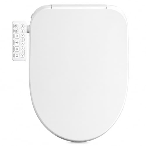 GAICOM Bidet Toilet Seat Elongated, Electric Smart Heated Toilet Seat, Instant Warm Water & Dryer, Multiple Cleaning Modes, Side Control, Self-Clean Nozzle, Quiet-Close, Easy Installation