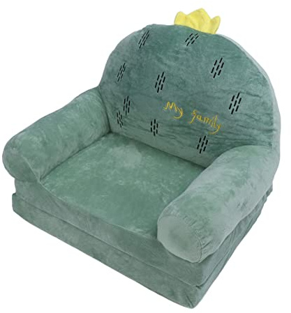 AKLOSIPY Barnsoffa för Småbarn i åldrarna -8 - -i- Småbarnsbäddsoffa med Trippellagers Dämpning, Andningsbart Tyg, Avtagbara Tvättbara överdrag, Platsbesparande Design för Flickrum, Barnkammare och