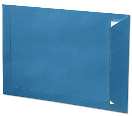 ARTOZ 10x DIN C4 Umschläge mit Haftklebung - ungefüttert 324 x 229 mm Petrol (Blau) Briefumschläge ohne Fenster - Serie 1001