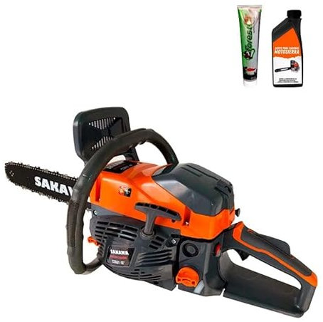 SAKAWA Motosierra Gasolina 58cc 18 + Aceite + Aceite Engrase