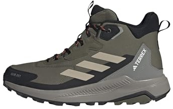 adidas Uomo Terrex Anylander Mid Rain.RDY Hiking Shoes, Olive Strata/Wonder Beige/Core Black, 40 EU