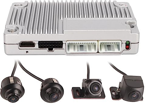 Système Panoramique 3D avec Vue D'oiseau à 360 Degrés pour Voiture, 4 Caméras de Vision Nocturne étanches, Enregistrement et Lecture Vidéo 1080P, Enregistrement en Boucle,