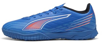 Puma Ultra 6 Play TT Soccer Shoe Unisex, Ultra Blue-Puma White-Glowing Red, 8