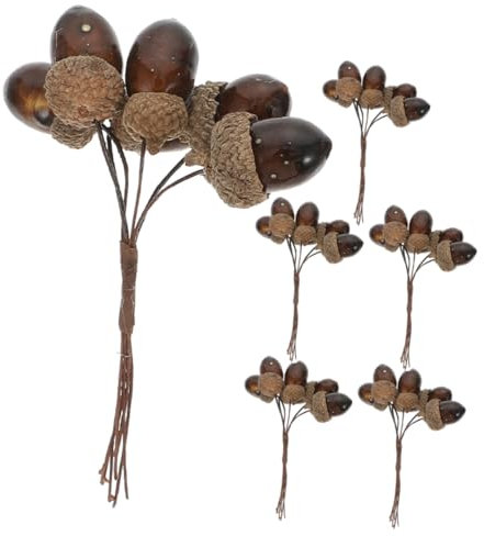 Mobestech 6pezzi Pigne Finte Artificiali Decorazioni Pigne Per Artigianato Oggetti Scena Per Foto Per Decorazioni in Pino