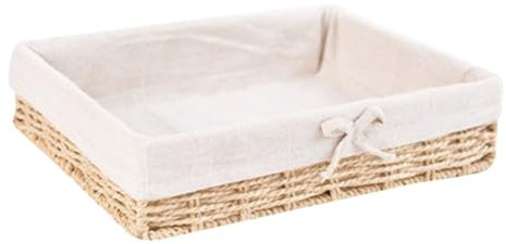 Zkydhbd Cubo de almacenamiento multifuncional de mimbre que puede almacenar libros, revistas, cosméticos, pequeñas cosas, 4 tamaños para elegir, proporciona más opciones de almacenamiento para