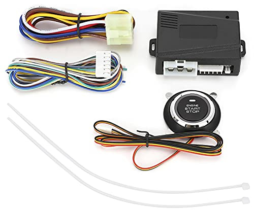 Pulsante di avvio arresto motore universale Interruttore a pressione senza chiave Avviamento remoto di sicurezza allarme auto ABS ignifugo 24V per veicoli 24V