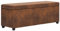 vidaXL Bank mit Staufach Sitzbank Sitzhocker Sitztruhe Flurbank Truhenbank Aufbewahrungsbox Truhe Spielzeugkiste Polsterbank 116cm Braun Wildleder-Optik