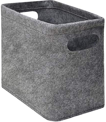 DuneDesign Filz Aufbewahrungsbox - Bad Deko Korb - Toilettenpapier Aufbewahrung - Box für 4 Klorollen