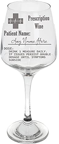Always Looking Good Personalised Engraved Wine Glass Prescription Wine Novelty Funny Birthday Gift - Any Name (Large, Empty Glass)