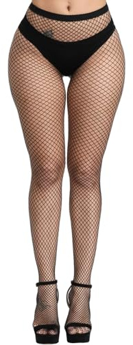 JIUYEHUA Collant Femme, Collants Résille Femme, Bas Résille Femme (Taille Haute, Extensibles, Sexy)