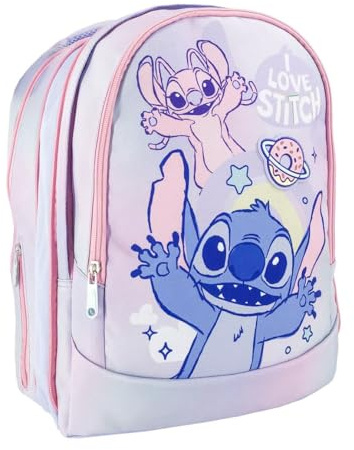 CERDÁ LIFE'S LITTLE MOMENTS Scuola media 41 cm misure zaino stitch 31.0x14.0x41.0 cm s, unisex bambini, mod. 75, Mod. 75, 31.0x14.0x41.0 cm