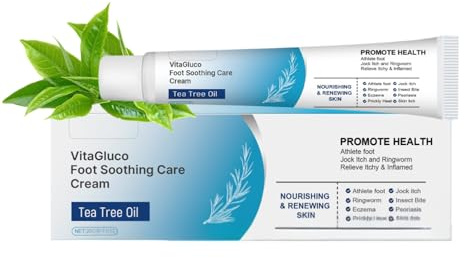 Antifungal Foot Cream,Antifungal Cream for Athletes Foot Treatment,Cracked Heel Repair Foot Moisturiser for Very Dry Feet,Athletes Foot Cream with TeaTree Oil,Antibacterial Cream for Feet Odor Control