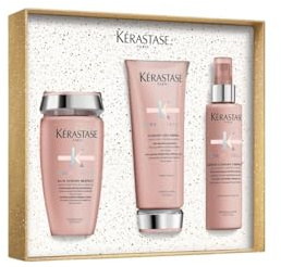 Kérastase, Chroma Absolu, Kit per Capelli Sensibilizzati, Shampoo + Balsamo + Siero, Capelli Più Forti, Bain Chroma Respect + Fondant Cica Chroma + Sérum Chroma Thermique, 250 + 200 + 50 ml