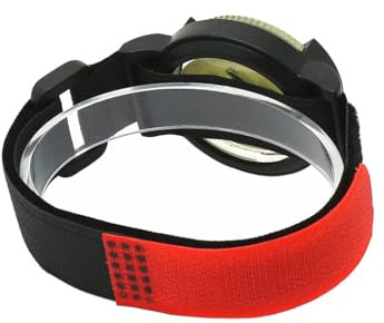 Reloj de pulsera con brújulas para buceo, escala transparente, navegación lateral, ajustable, posicionamiento rápido, esfera luminosa con correa de muñeca