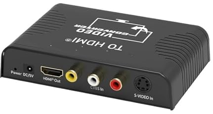 Convertisseur S-Vidéo vers HDMI 3 en 1, adaptateur composite AV péritel vidéo, entrée RCA sortie for décodeur DVD HDTV