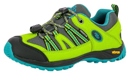 Brütting Unisex Kinder Ohio Low Trekking-& Wanderhalbschuhe, Lemon Grau Blau, 35 EU