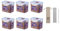 EKM Living Lock & Lock 6er Set HPL812 Multifunktionsbox 1000ml, Frischhaltebox, Vorratsdose + Gratis 4er Set Edelstahl Trinkhalme - Vorteilsset
