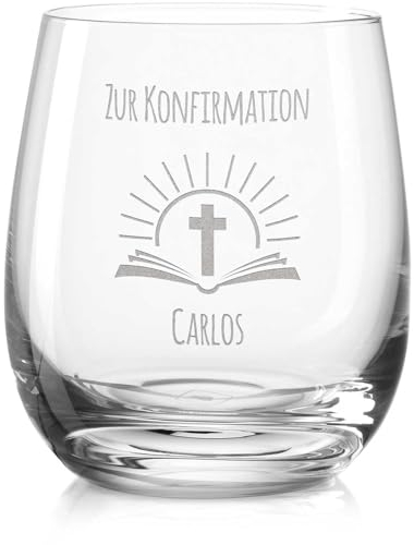 Leonardo Teelicht mit Gravur - Geschenk zur Konfirmation für Mädchen & Jungen - Konfirmation Geschenke - Geschenkidee für Firmung, Jugendweihe & Kommunion