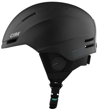 CRNK Skadi Casque de Ski Bluetooth - Casque Ski Homme - Casque Ski Femme - Casques de Ski - Casque Snowboard - Ski Homme - Casque de Ski Homme - Ski Bluetooth - Casque Ski Noir - Noise Cancelling - M