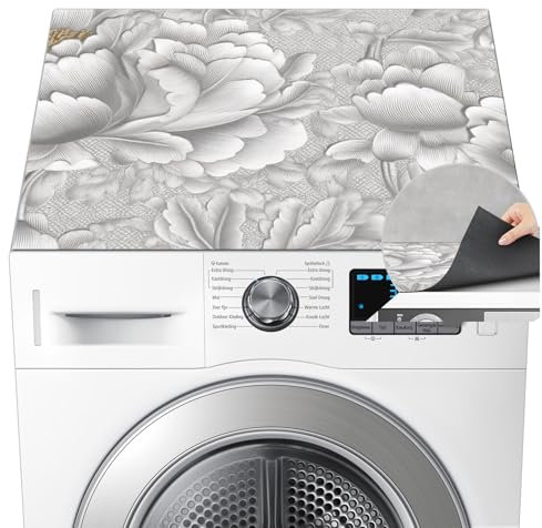 SANLIUSANJIU Protection Machine a Laver 60×60cm, tapis pour machine à laver, Cache-PoussièRe Machine, Tapis De Protection Pour Dessus De Machine à Laver, Pour Machine, RéFrigéRateur, Cuisine