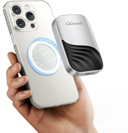 GiGimundo M20 SSD Magnetico 512GB, SSD Portatile, Resistente in Lega di Zinco, Max 2000MB/s tramite USB-C 3.2 Gen 2x2 per PC, Compatible for 15 Pro/ 15 Pro Max/16 Pro/16 Pro Max, Mac, Tavoletta