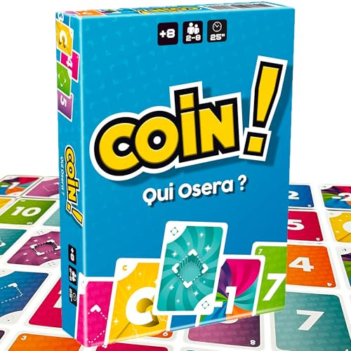Coin ! Qui Osera ? Jeu de Cartes - Jeu de société Adulte et Famille – Jeu d’Ambiance, de Bluff drôle pour soirées Entre Amis – Stratégie, Prise de Risque et défis – Jeu apéro - 2 à 8 Joueurs – 25 Min