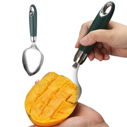 Affettatrice per mango, spaccalegna da cucina, per frutta, in acciaio inox, per mango, anguria, frutta del drago